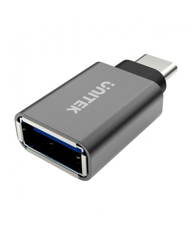 Adapter UNITEK Y-A025CGY cable interface/gender adapter USB Type-C USB Type-A Metallic