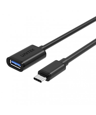 Adapter UNITEK Y-C476BK USB cable 0.2 m USB 3.2 Gen 1 (3.1 Gen 1) USB C USB A 
