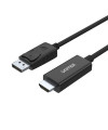 Adapter UNITEK Y-5118CA video cable adapter 1.8 m HDMI Type A (Standard) DisplayPort