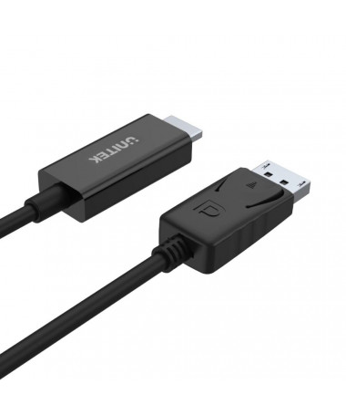 Adapter UNITEK Y-5118CA video cable adapter 1.8 m HDMI Type A (Standard) DisplayPort