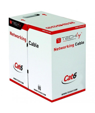 Kabllo rrjetash Techly U/UTP Hank Kabllo Cat.6 CCA 305m Solid