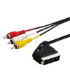 SAVIO Audio/video SCART – 3xRCA (CINCH) cable 2m CL-133 