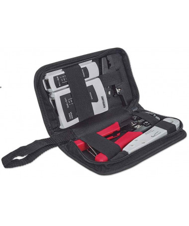  Intellinet 4-Piece Network Tool Kit/ 4 Tool Network Kit Composed of LAN Tester/ LSA punch down tool/ Crimping Tool and Cut and