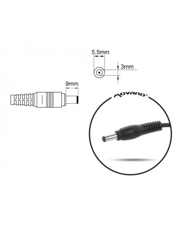 Mbushës laptopi Mitsu 19v 4.74a (5.5x3.0 pin) - samsung 90W