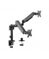 Mbajtës Gembird MA-DA2P-01 Adjustable desk 2-display mounting arm/ 17”-32”/ up to 9 kg