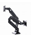 Mbajtës Gembird MA-DA2-03 Full-motion desk 2-display mounting arm/ 17”-35”/ up to 10 kg