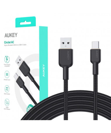 Kabllo USB AUKEY CB-NAC2 USB-C Type-C Power Delivery PD 60W 3A 1.8m