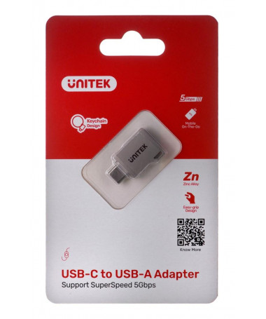 Adapter UNITEK USB-C-USB-A 3.1 GEN1/ M/F/ A1025GNI