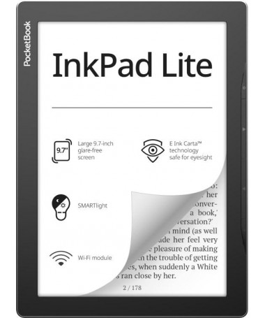 Pocketbook InkPad Lite e-book reader Touchscreen 8 GB Wi-Fi E zezë/ e hirtë