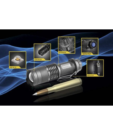 Llampë LED handheld flashlight everActive FL-180 "Bullet" CREE XP-E2 LED