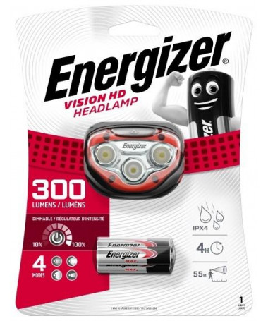 Llampë Energizer Headlight Vision HD Headlight 3AAA 300 Lumens