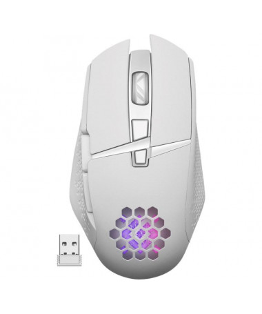 Maus Defender GM-514 GLORY Optik RF RGB 3200dpi 7P e bardhë