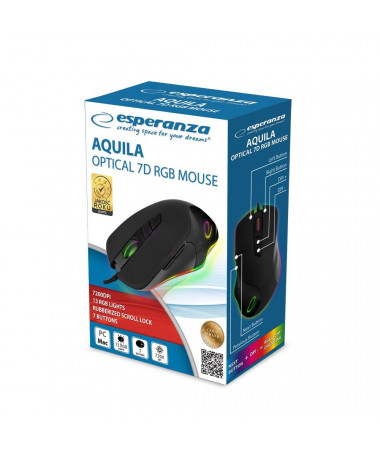Maus Esperanza EM132 Right-hand USB Optik 7200 DPI