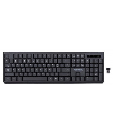 Tastaturë Activejet Wireless K-3911W/ battery-powered 1x 1.5V AAA