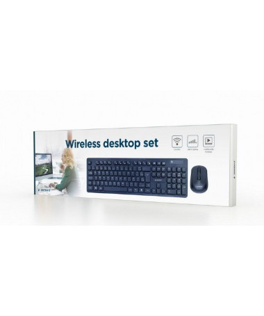 Tastaturë me maus Gembird KBS-WCH-03 RF Wireless + USB QWERTY English