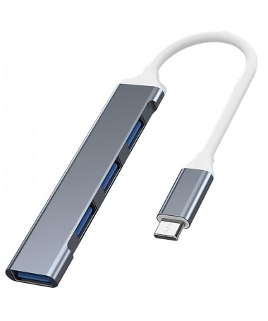 USB Hub VAKOSS HUB USB-C TC-4125X 1XUSB 3.0 3XUSB 2.0