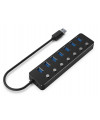 USB Hub Gembird UHB-U3P7P-01 7-port USB 3.1 (Gen 1) hub me switches