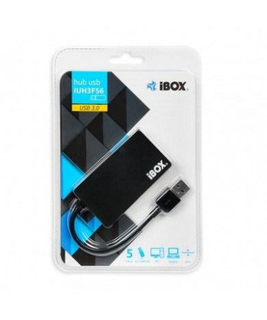 USB Hub iBox IUH3F56 interface hub USB 3.2 Gen 1 (3.1 Gen 1) Type-A 5000 Mbit/s 