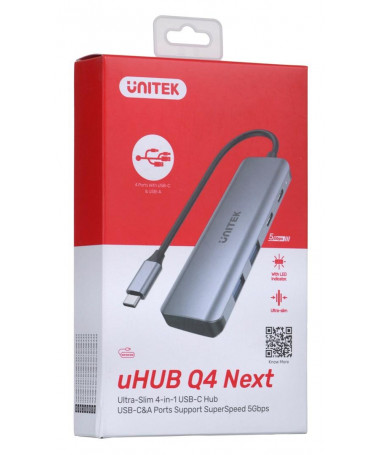 USB Hub UNITEK -C H1107Q/ USB-A x2/ USB-C x2