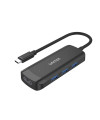 USB Hub Unitek H1110B active hub USB-C/ 3 X USB-A 3.1/ HDMI 4K30HZ