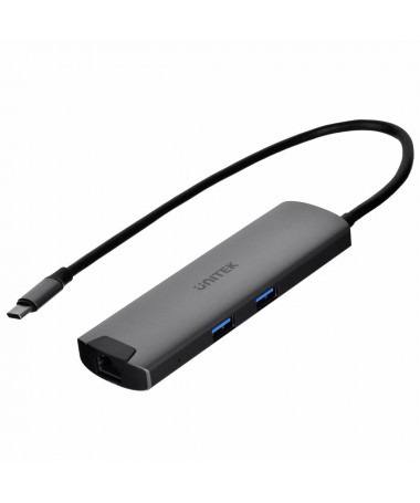 USB Hub Unitek H1112F active -C 5 Gbps/ HDMI RJ-45 PD 100 W