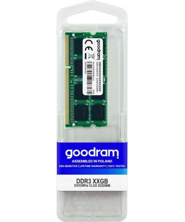 RAM memorje Goodram 8GB DDR3 PC3-12800 SO-DIMM 1600 MHz