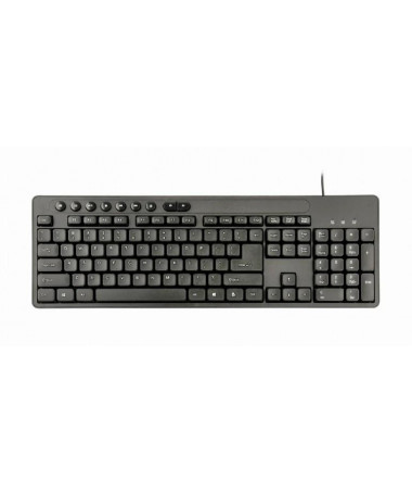 Tastaturë me maus Gembird KBS-UM-04 t USB QWERTY US English e zezë