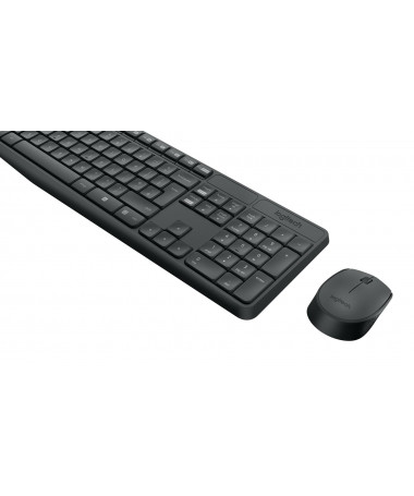 Tastaturë me maus Logitech MK235 USB QWERTY US International e hirtë