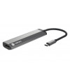 NATEC Fowler Slim Me kabllo USB 3.2 Gen 1 (3.1 Gen 1) Type-C E zezë/ Chrome