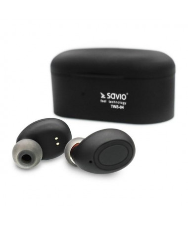 Kufje Savio TWS-04 Wireless Bluetooth Earphones Black/Graphite