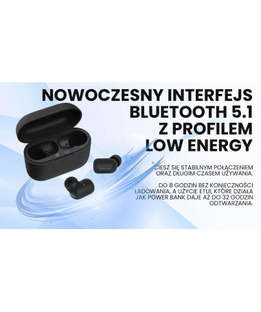 Kufje Savio TWS-09 IPX5 headphones/headset Wireless In-ear Music Bluetooth E zezë