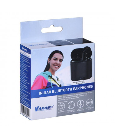 Kufje Vakoss SK-832BK headphones/headset In-ear Bluetooth 