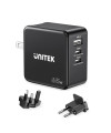 Mbushës UNITEK GAN/ PD 65W 2X USB-C/ USB-A/ TRAVEL