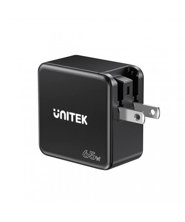 Mbushës UNITEK GAN/ PD 65W 2X USB-C/ USB-A/ TRAVEL