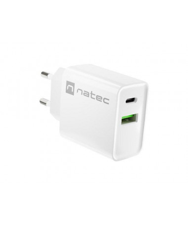 Mbushës NATEC NETWORK RIBERA USB-A+USB-C 20W PD