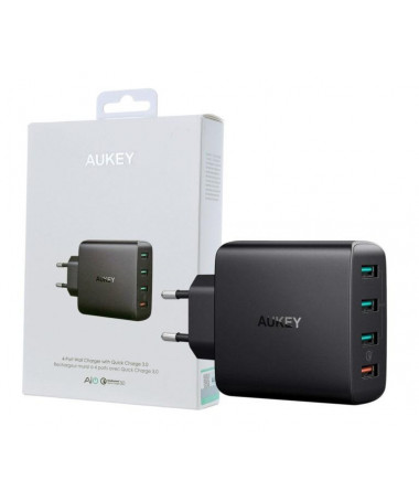 Mbushës AUKEY PA-T18 mobile device charger 4xUSB Quick Charge 3.0 10.2A 42W