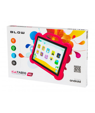 Tablet KidsTAB10 4G BLOW 4/64GB rozë + case