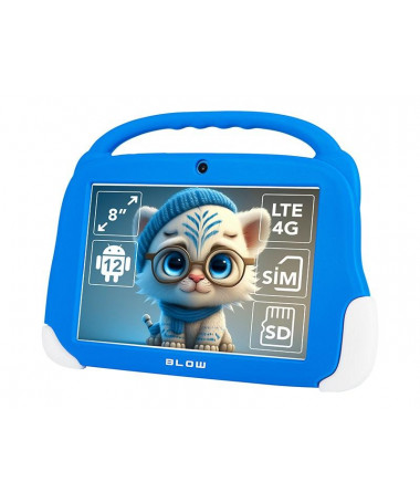 Tablet KidsTAB8 4G BLOW 4/64GB e kaltër + case