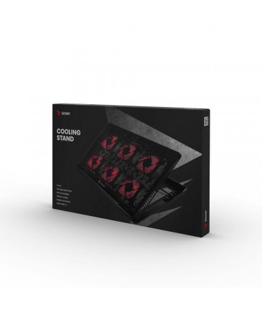 Mbajtës për laptop me ftohës SAVIO COS-01 6 backlit fans/ 2000 RPM/ 
