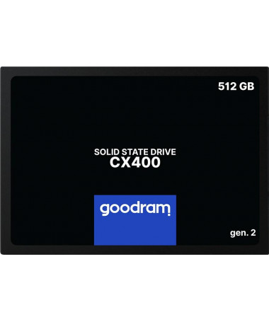 SSD Goodram CX400 gen.2 2.5" 512GB Serial ATA III 3D TLC NAND