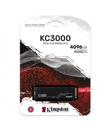 SSD Kingston Technology KC3000 M.2 4096GB PCI Express 4.0 3D TLC NVMe