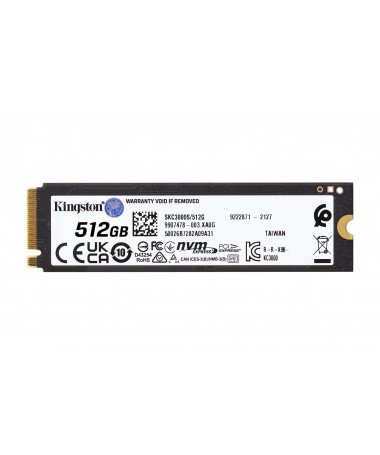 SSD Kingston Technology 512G KC3000 M.2 2280 NVMe SSD