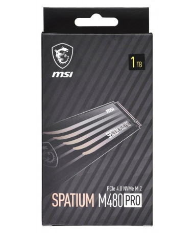 SSD MSI SPATIUM M480 Pro 1TB PCIe 4.0 NVMe M.2 2280