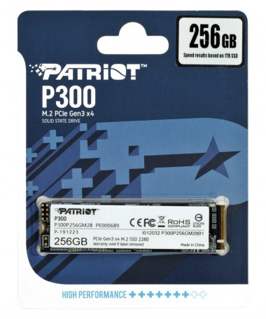 SSD PATRIOT P300 M.2 PCI-EX4 NVME 256GB