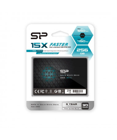 SSD Silikon Power Ace A55 2.5" 256GB Serial ATA III 3D TLC