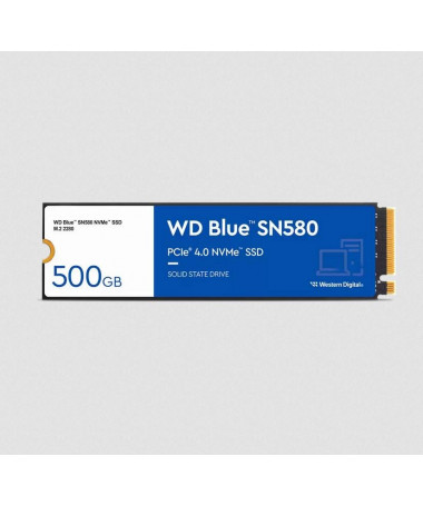 SSD Western Digital Blue SN580 M.2 500GB PCI Express 4.0 TLC NVMe