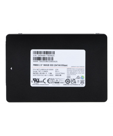 SSD Samsung PM883 960GB SATA 2.5" MZ7LH960HAJR-00005 (DWPD 1.3)