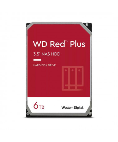 Disk HDD Western Digital Red Plus WD60EFPX internal hard drive 3.5" 6TB Serial ATA III