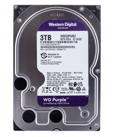 Disk HDD Western Digital Blue Purple 3.5" 3TB Serial ATA III