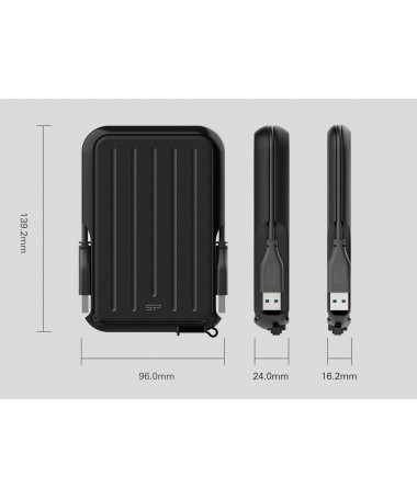 Disk HDD i jashtëm Silikon Power A66 1000GB 